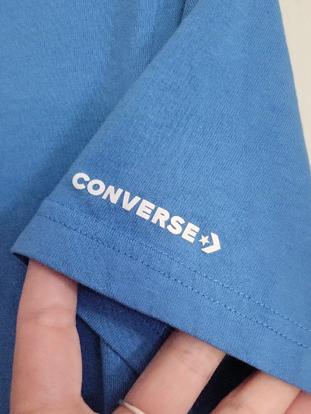 Converse Blue Short Sleeve All Star Tee with White Star